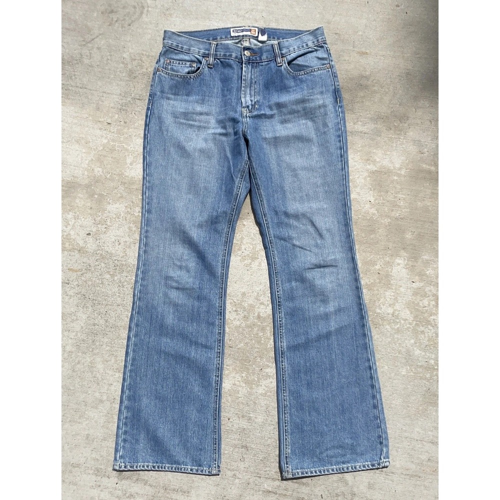 Old Navy Vintage Low Rise Bootcut Jeans Womens 10R Blue Y2K Just Below Waist